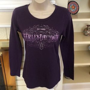 NWOT Harley Davidson long sleeve, dealer logo, S-M